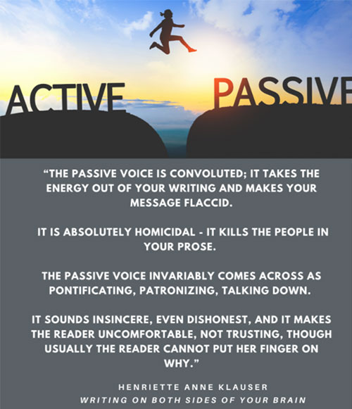 use active voice