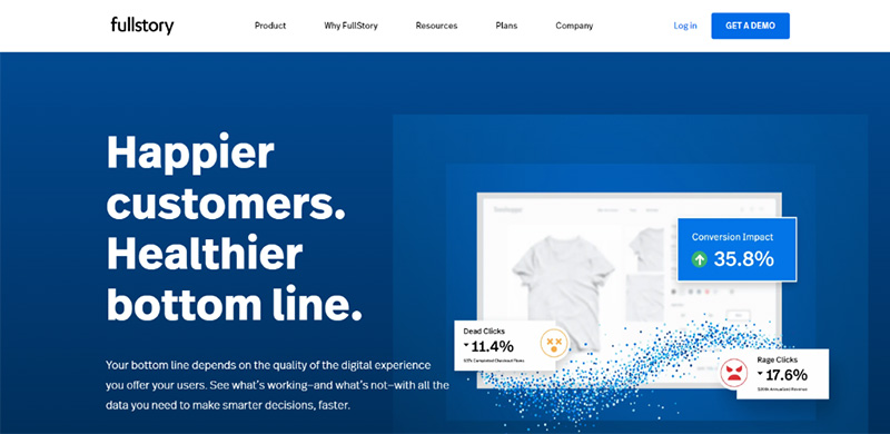 FullStory is a conversion rate optimization tool