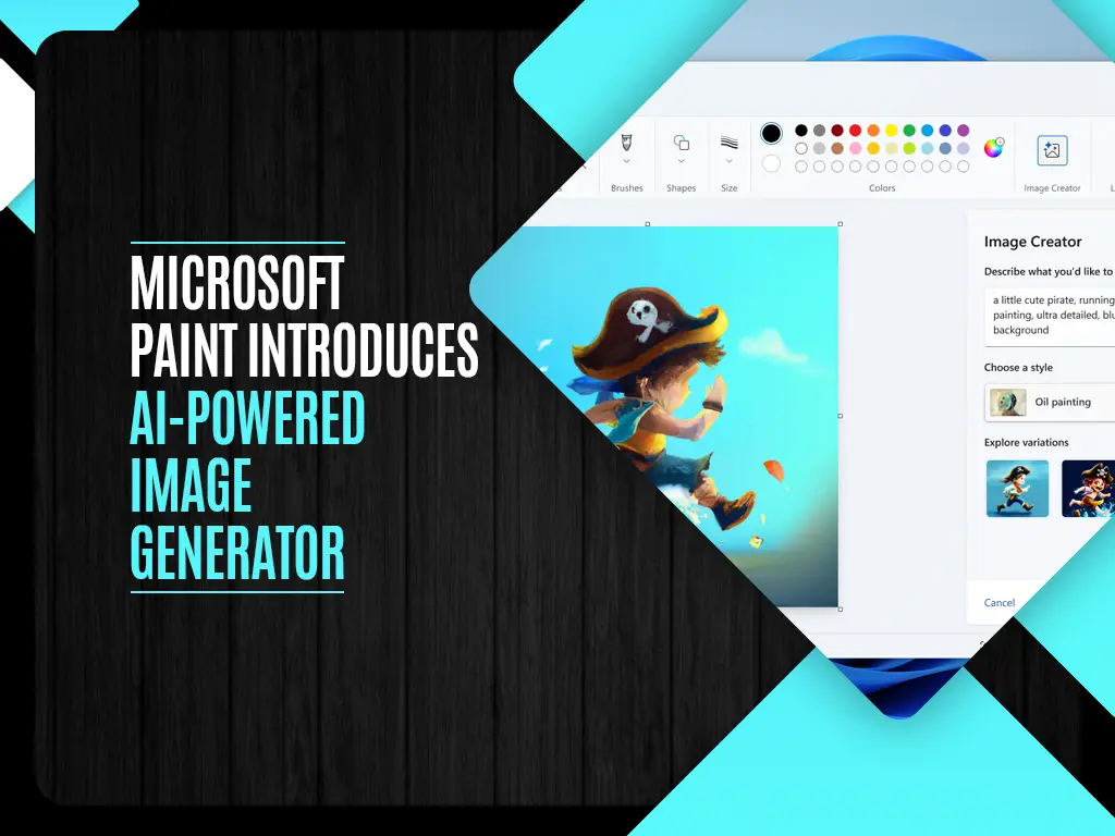 Microsoft Paint Introduces AI-Powered Image Generator