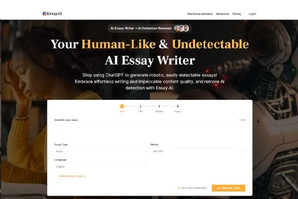 EssayAI Review: The Comprehensive AI Essay Writer and Anti AI Detector Essay Generator