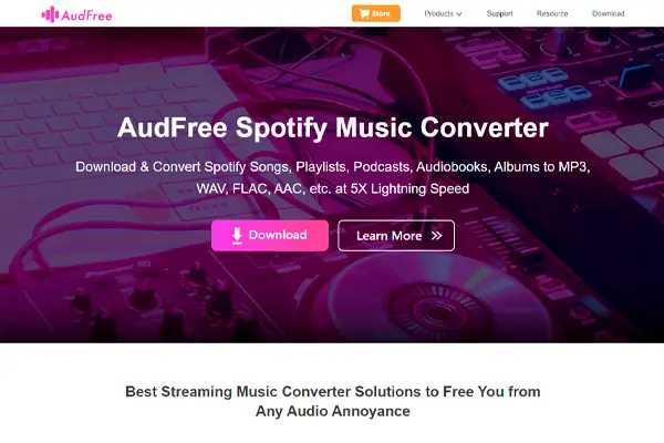 AudFree to transfer spotify music to apple music 