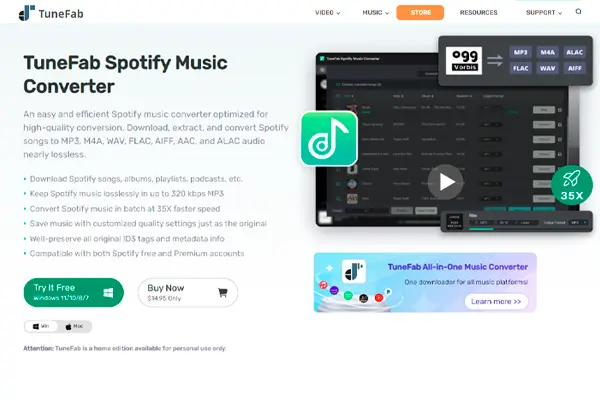 Tunefab to transfer spotify music to apple music 