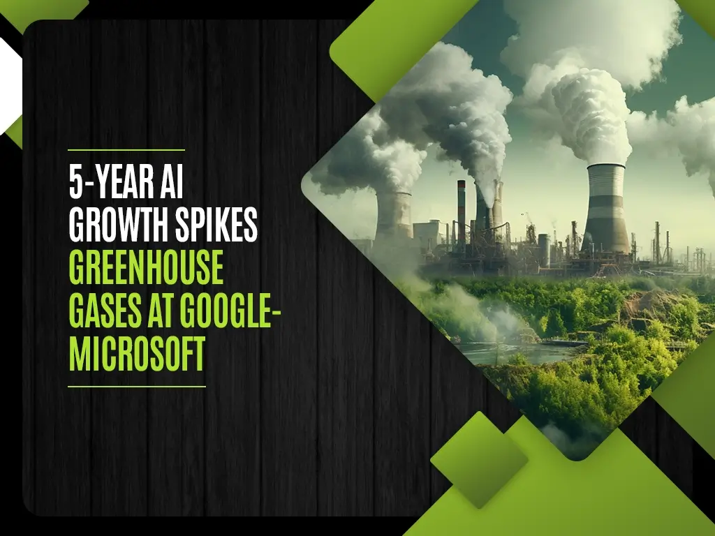 5-Year AI Growth Spikes Greenhouse Gases at Google-Microsoft