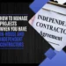 How to manage projects when you have in-house and independent contractors