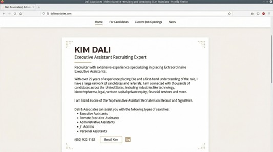 8. Dali & Associates veteran judgment from a former executive assistant