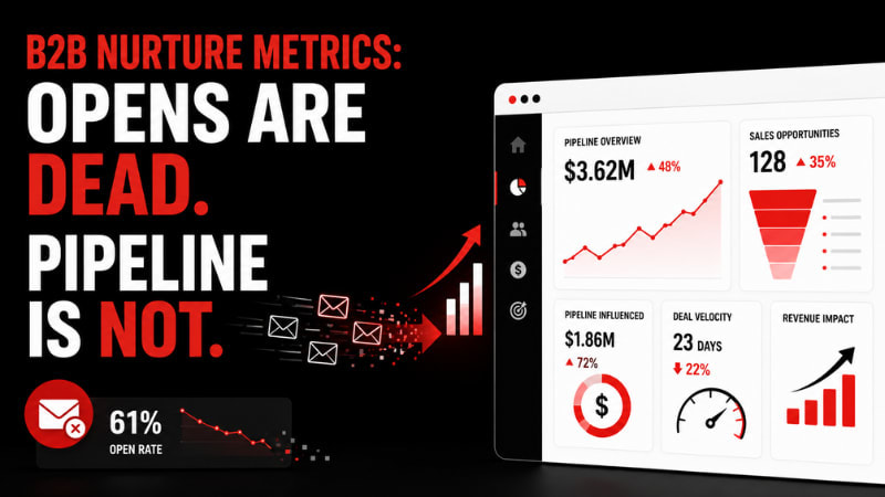 B2B Nurture Metrics: Opens Are Dead. Pipeline Is Not.